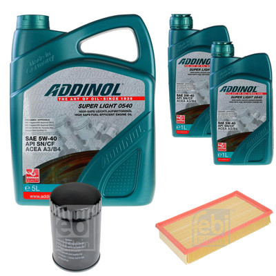 FEBI Inspektionspaket 7L ADDINOL SUPER LIGHT 0540 für Jaguar S-Type X200 3.0 V6