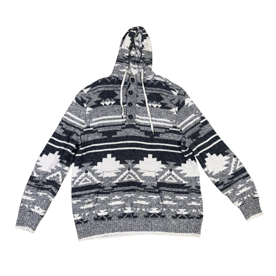 Moletom com capuz American Eagle Aztec Ranch Western masculino XXL Plus EUA - Imagem 2 de 4