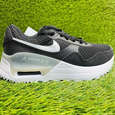 Nike Air Max System Womens Size 6.5 Black White Athletic Running Shoes Sneakers