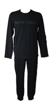 EMPORIO ARMANI men's pajamas cotton crew neck t-shirt trousers with side pockets