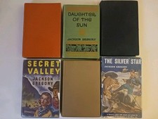 6 Vintage Jackson Gregory Hardcover 1st Ed., Book Lot 1922-1942 The Silver Star