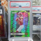 2024 Panini Prizm Jayden Daniels Rookie Neon Green Pulsar Prizm #347 PSA 8
