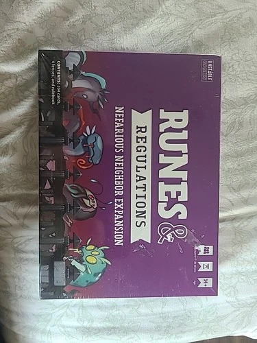 Unstable Games Runes & Regulations Nefarious Neighbor Expansion 2019 New Sealed