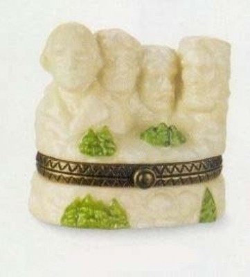 Mount Rushmore PHB Porcelain Hinged Box by Midwest of Cannon Falls