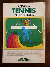 ATARI TENNIS - MANUAL ONLY-FREE S/H - B4A 