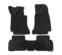 Gummimatten 3D GummifußMatten FüR Mercedes C-Klasse W205 2014-2021 TPE 3D