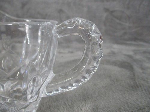 Gorham Crystal Creamer Lady Anne Pattern Clear Glass 3.5" Tall Vintage Handle - Picture 10 of 12