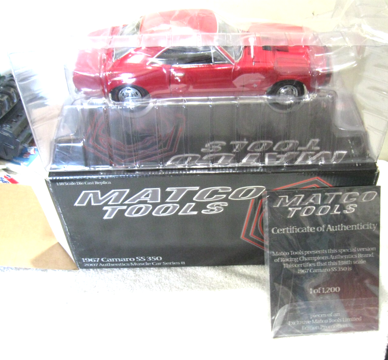2007 ERTL 1/18 Matco Tools 1967 Camaro SS 350 Diecast Limited Edition 1 of 1200