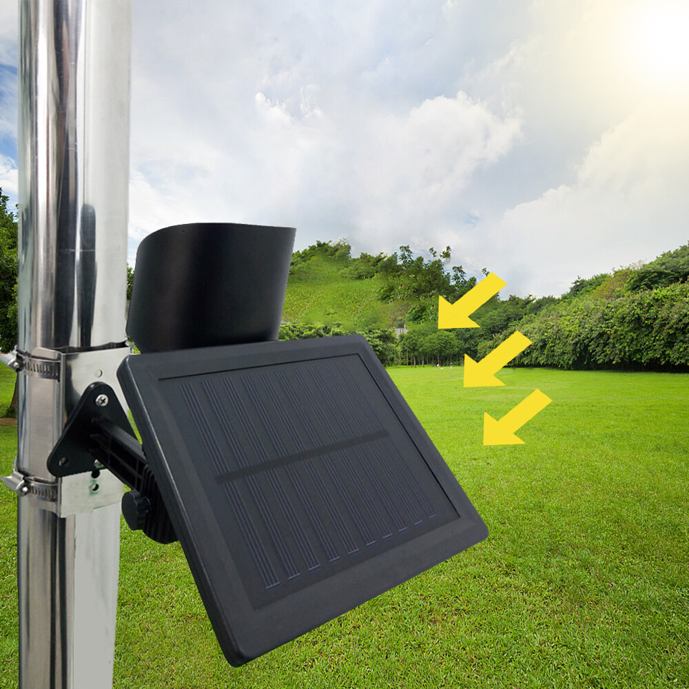 5LED Solar Powered Flag Pole Spot Supper Light Spotlight Flagpole Dusk To Dawn