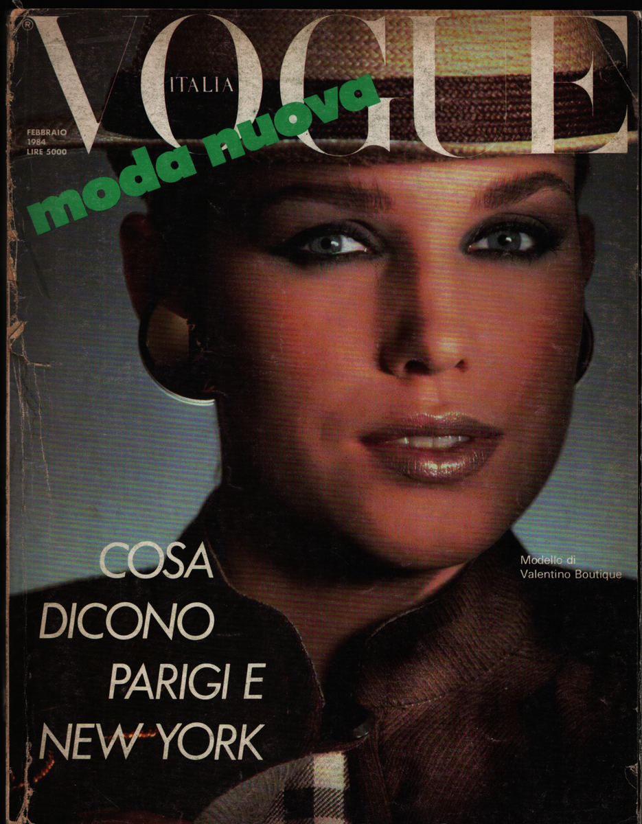 Vogue Italia Fashion Magazine February 1984 Catherine Bach