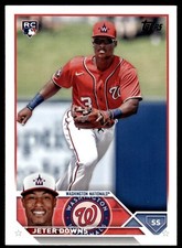 2023 Topps Update Baseball Card #US145 Jeter Downs Rookie Washington Nationals