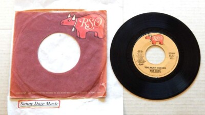 Bee Gees - Too Much Heaven / Rest Your Love On Me - A 7'' vinyl single RSO RS 913