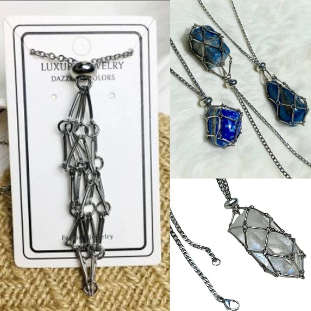 Gem cheap holder necklace