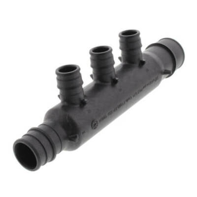 6X Uponor Wirsbro  EP Flow-Thru  3X Port Tee, 3X 1/2'' Outlets, 1'' x 3/4'' ProPEX