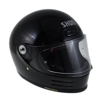 Shoei Glamster Black Neo Classic Retro Full Face Helmet Size S M L