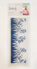 New FLUTTERBY Embossing FOLDER 8" x 3" Summer Sprigs Grass Florals