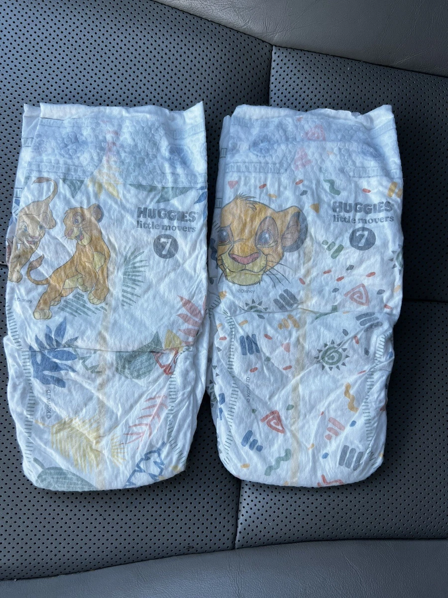 New Designs* Huggies Little Movers Size 7 *SAMPLE* of SIX (6) Diapers | eBay