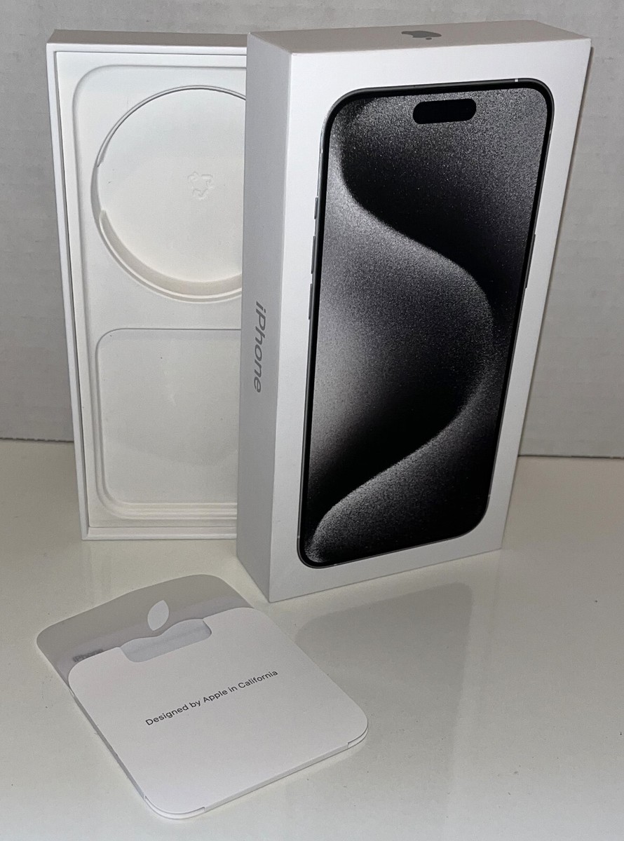 EMPTY BOX For Apple Iphone 15 Pro Max with Decal NO PHONE BOX ONLY