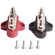 Battery Power Distribution Terminal Block Set 48V DC for Truck Car RV Boat