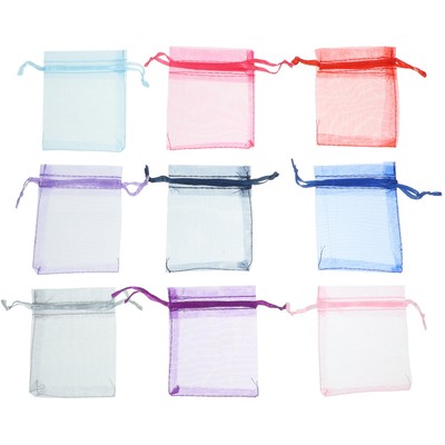  100 Pcs Baggies Mini White Organza Gift Christmas Containers
