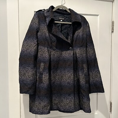 Patrizia  Pepe Women s Double Breasted Coat Size 46 Brilliant Colors Long sleeve