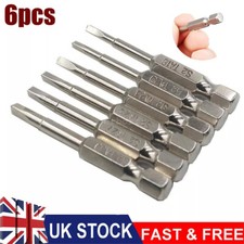 6Pcs Magnetic Triangle Head Screwdriver Bits S2 Steel 1/4" Hex Shank Alloy 50mm