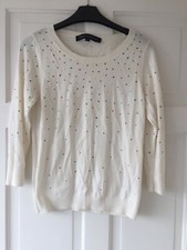 French Connection Jumper Small Embellished Small 8 10 Lounge