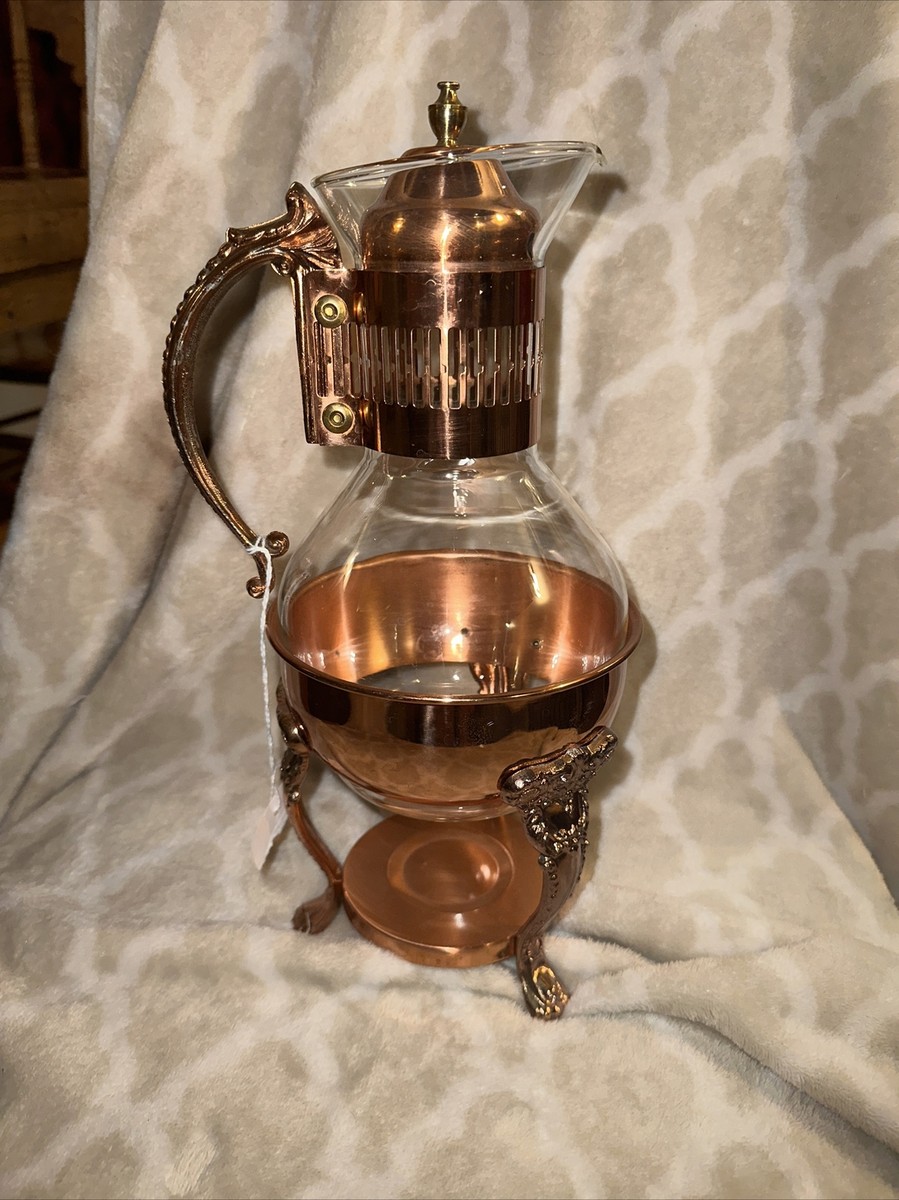 Vintage Princess House Heritage Corning Brand Copper Coffee/Tea