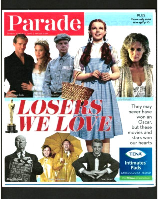 PARADE MAGAZINE SUNDAY 3/27/2022-LOSERS WE LOVE-NEVER WON AN OSCAR-PHOTOS