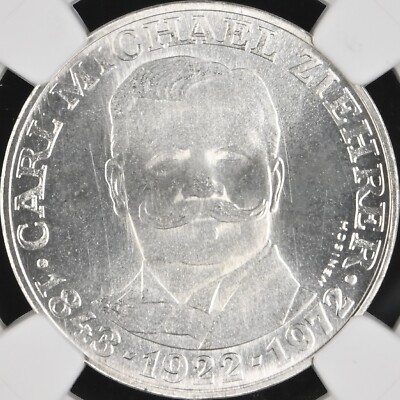 AUSTRIA. 1972, 25 Schilling, Silver - NGC MS67 - Top Pop