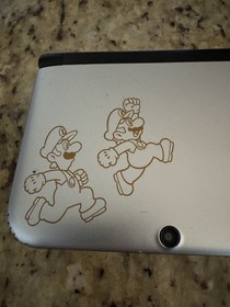 Nintendo 3DS XL The Year of Luigi Limited Edition Silver Console W/ Games