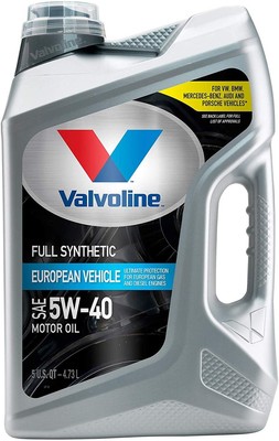 Valvoline European Vehicle Full Synthetic SAE 5W-40 Motor Oil 5 QT, Case of 3