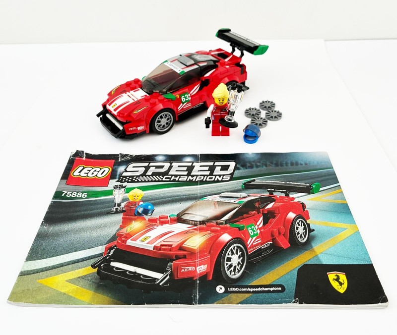 LEGO Speed Champions: 75886 Ferrari 488 GT3 Scuderia Corsa- 100% Complete