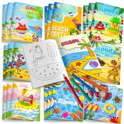 Sommer Kinder Malbuch Hawaii Malen Doodle Wasserstift Spielzeug Neu Mitgebsel