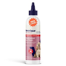 Medicated Dog Ear Infection Treatment with Antiseptic Cleaner for Cats  Dogs