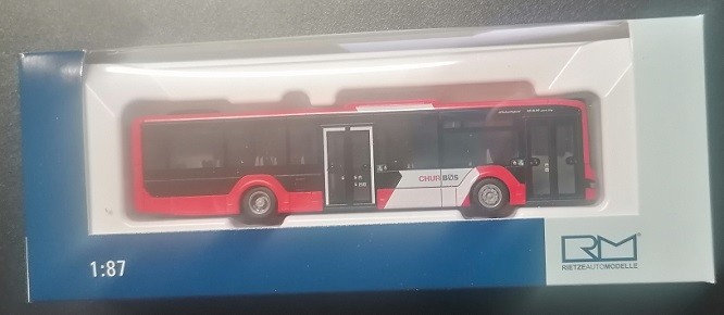 Rietze 75370 - 1/87 MAN Lion's City 12'18 Chur Bus (CH) - New