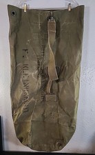 Vintage Original WWII - Vietnam US ARMY Duffel Bag TWEEDIES- NAMED.