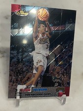1999 Topps Finest #78 Allen Iverson HOF Philadelphia 76ers w/ Sticker Attached