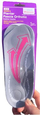 New Womens 5-11 Airplus Plantar Fascia Orthotic Insole Total Arch Support (Pair)