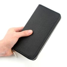 Luxury Designer Long Wallet for Men High Quality PU Leather Cardholder Wallets M