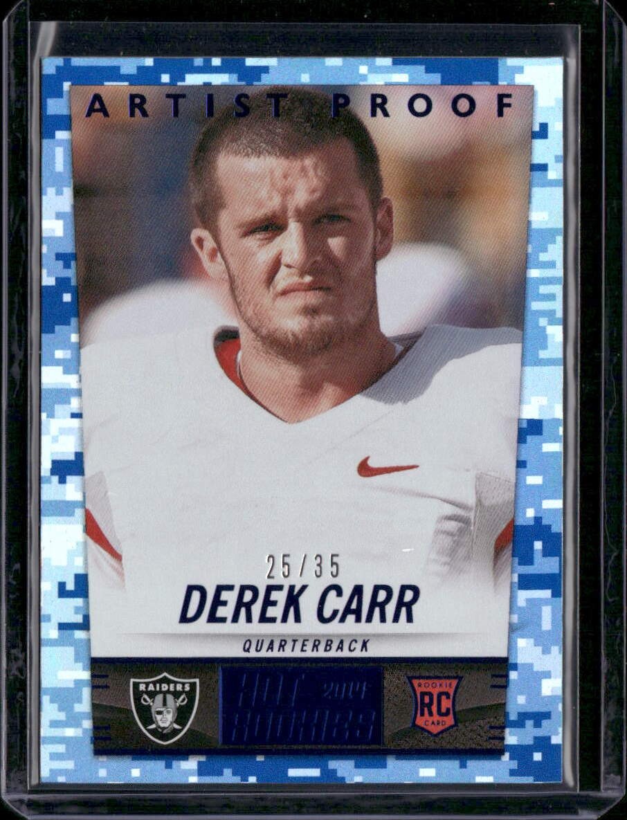 2014 Panini Hot Rookies #364 Derek Carr Artist's Proof #/35
