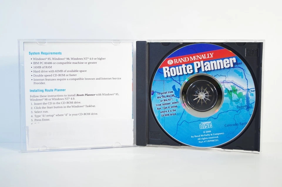 Route Planner - Rand McNally User Guide (CD-ROM, 2002, Rand McNally) - Image 3 of 4