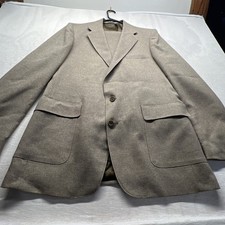 Vintage Levis Action Suit Blazer Mens Brown Wool Blend STA-PREST 70s 80s