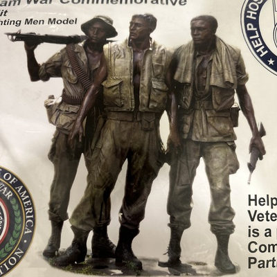 #ad #ad New Sealed Snap Model Vietnam Limited Ed. Kit Help Veterans Memorial 3 Soldiers $24.99