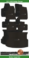 Custom Berber Carpet Mat Set for 2013-2023 Dodge Charger w/Logo (5 pieces) #KMG