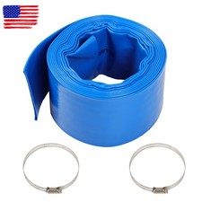3"x25FT Irrigation Discharge Hose For Swimming Pool Drain with Two Hose Collets