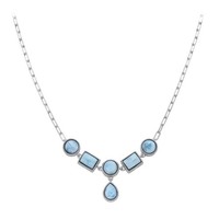 Cavill Larimar Silbercollier Damen 925 Sterling Silber 7,95Ct Blaue Edelsteine