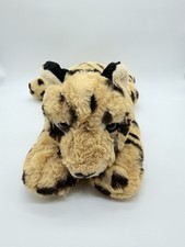 FAO Schwarz Cheetah Leopard Plush Laying Jungle Stuffed Animal Toy 14"
