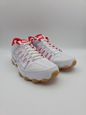 Nike Reax 8 TR Mesh Mens Size 9 White Grey Red Athletic Running Shoes 621716-103