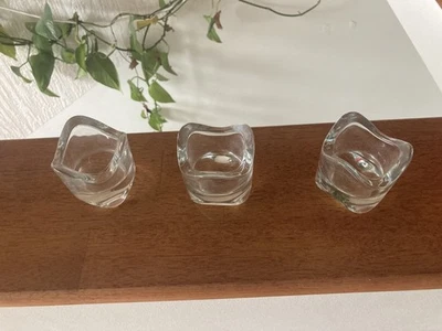 bougeoir en verre - Photo 1/2